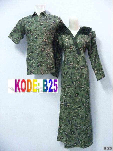  baju  batik  hijau  Grosir batik  pekalongan modern