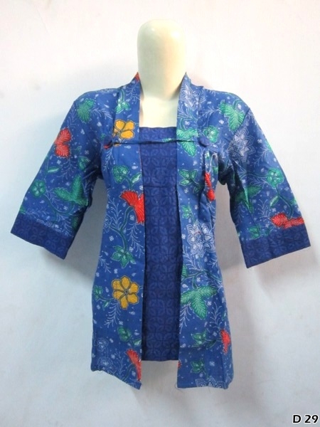 model baju  atasan  batik  wanita modern  Grosir batik  